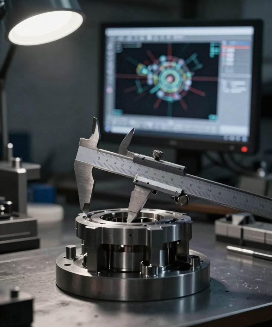 Precision measurement and CAD recreation of a machinery component