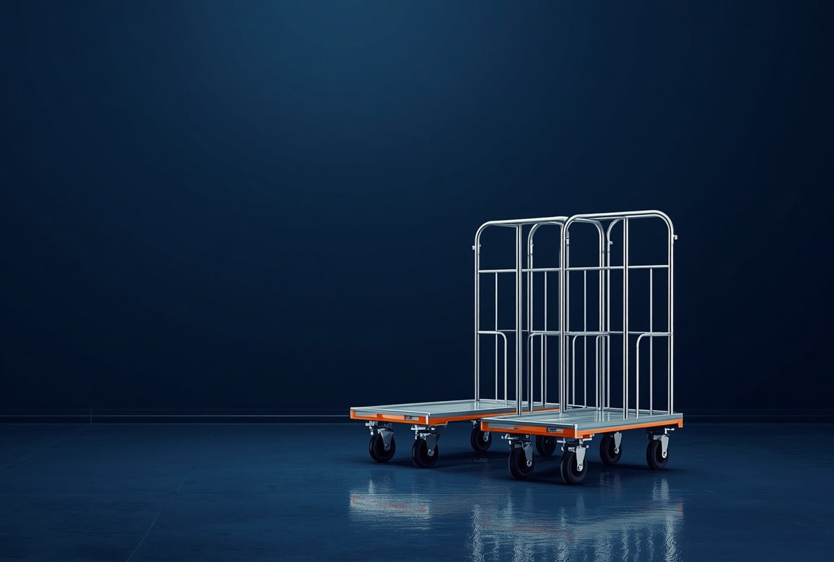 A reinforced industrial trolley built for heavy site handling